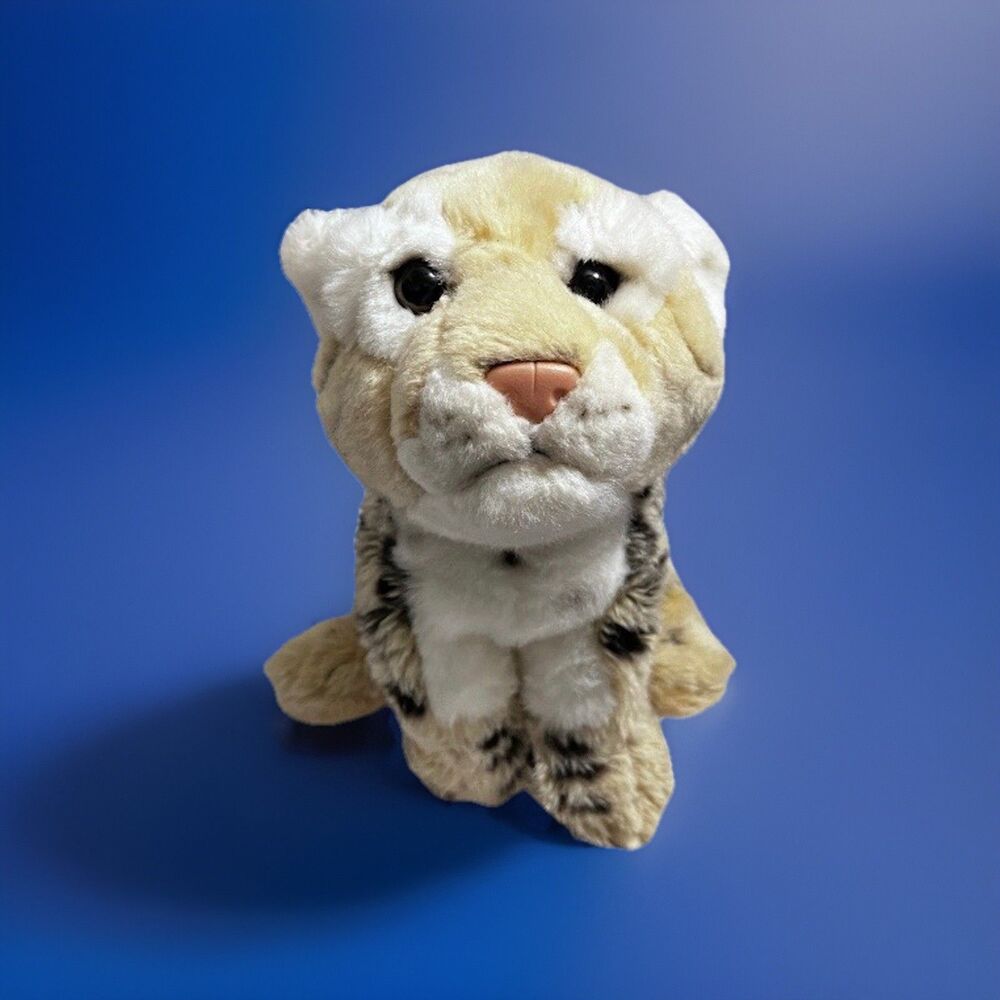 Rare Save Our Space SOS Clouded Leopard Plush by Leosco Stuffed Animal EUC